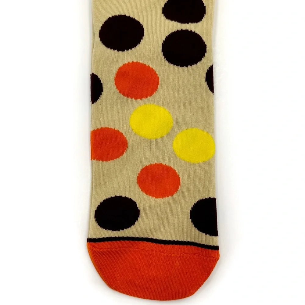 Odd Sox Reese’s Pieces Peanut Butter Candy Crew Socks Mens Womens Polka Dot Gift